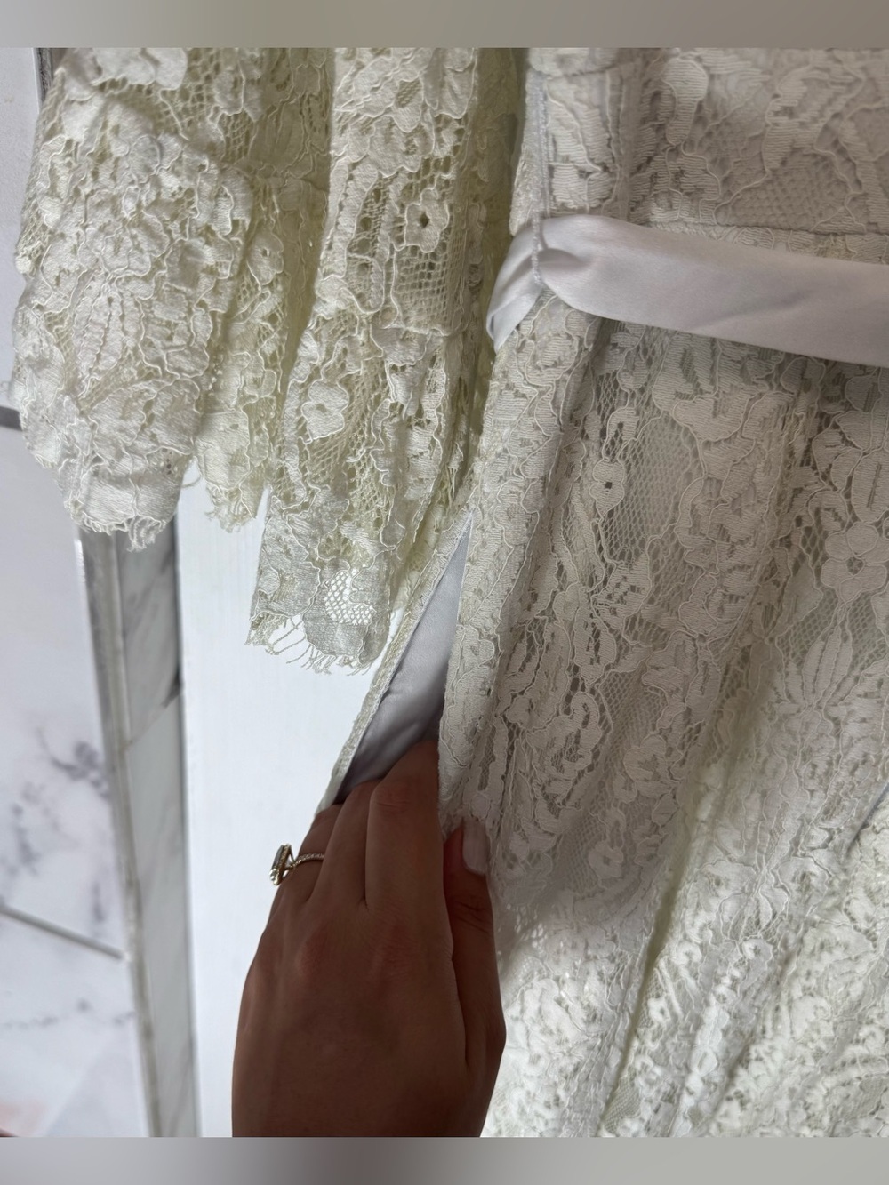 Modcloth Through the Bluebells Lace Maxi Dress Women’s Medium Vintage Inspired - Picture 10 of 16